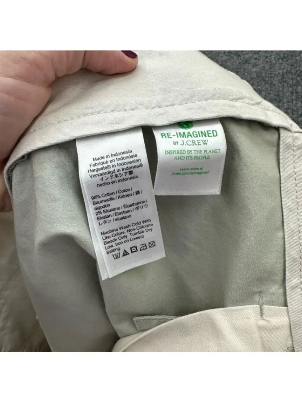 J Crew Portsider Stretch Chino Shorts Khaki 5' Preppy Coastal CI908 Mens 34 NEW